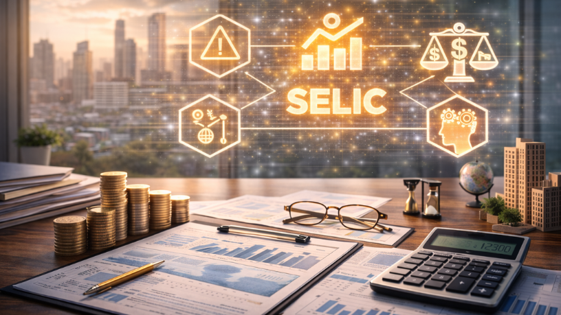 Victor Boris Santos Maciel explica como fatores como Selic, percepção de risco e vieses decisórios impactam a gestão financeira das empresas.